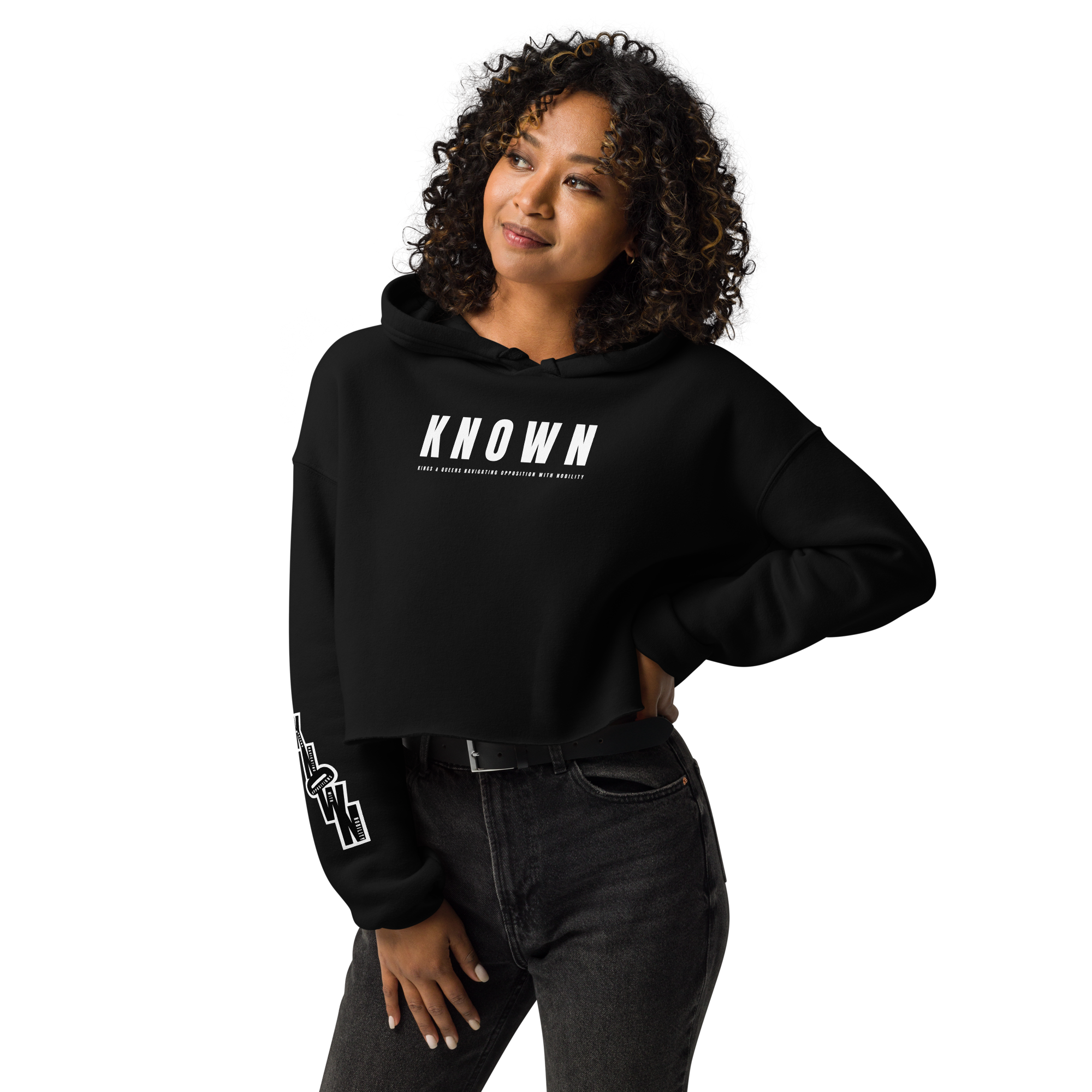 WOMENS KNOWN CROP HOODIE